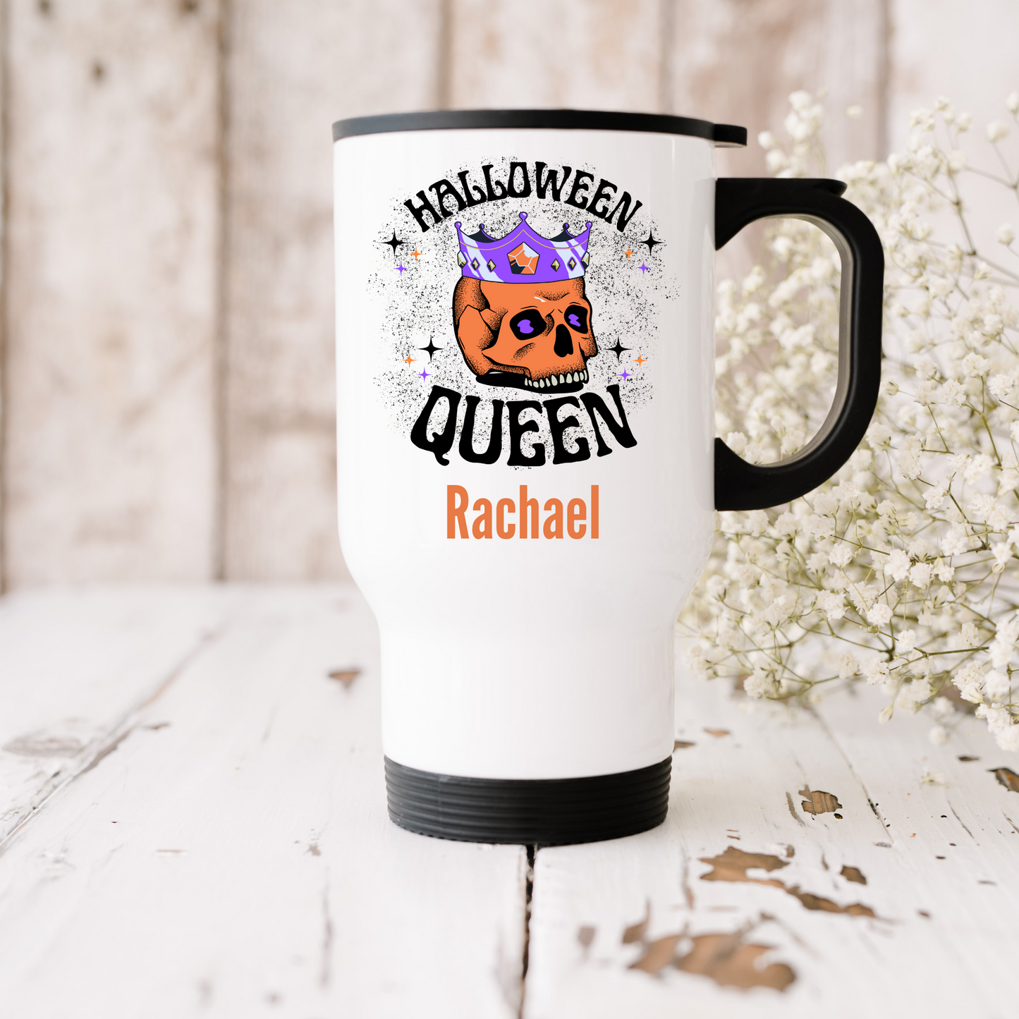 Halloween Queen Personalised Mug/Travel Mug 11oz & 14oz