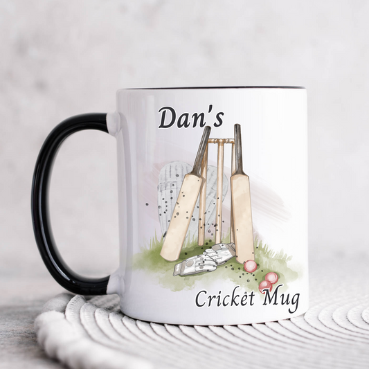 Personalised Cricket Mug